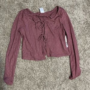 Front-tying Cardigan